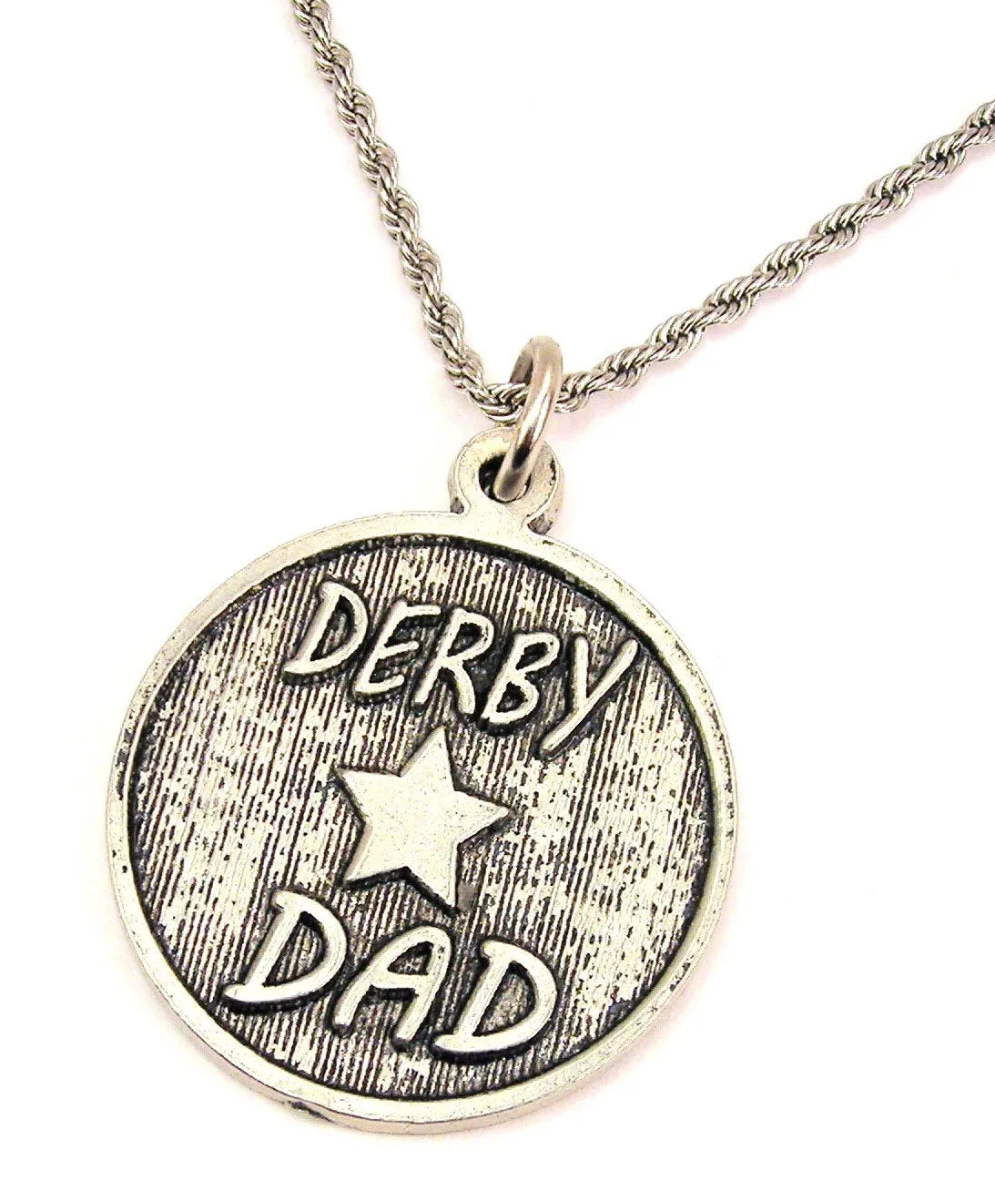 Derby Dad Single Charm Necklace