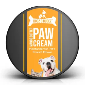 DOGZ & DUDEZ Mango Butter Paw Cream for Dogs and Cats