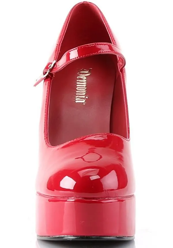 DOLLY-50 [Red Patent] | HEELS [PREORDER]