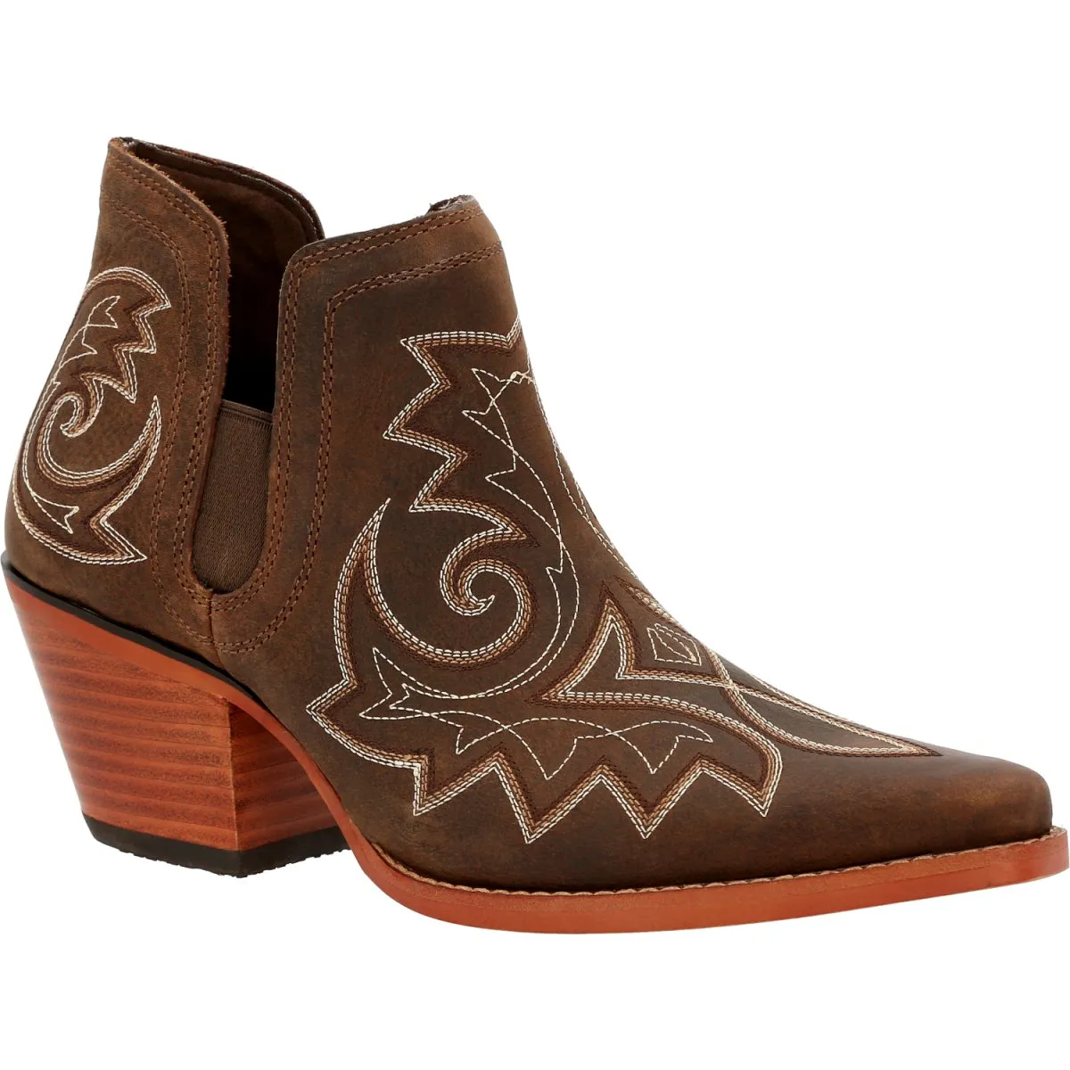 Durango Crush Women's Western Fashion Bootie Drd0399 In Coffee Brown