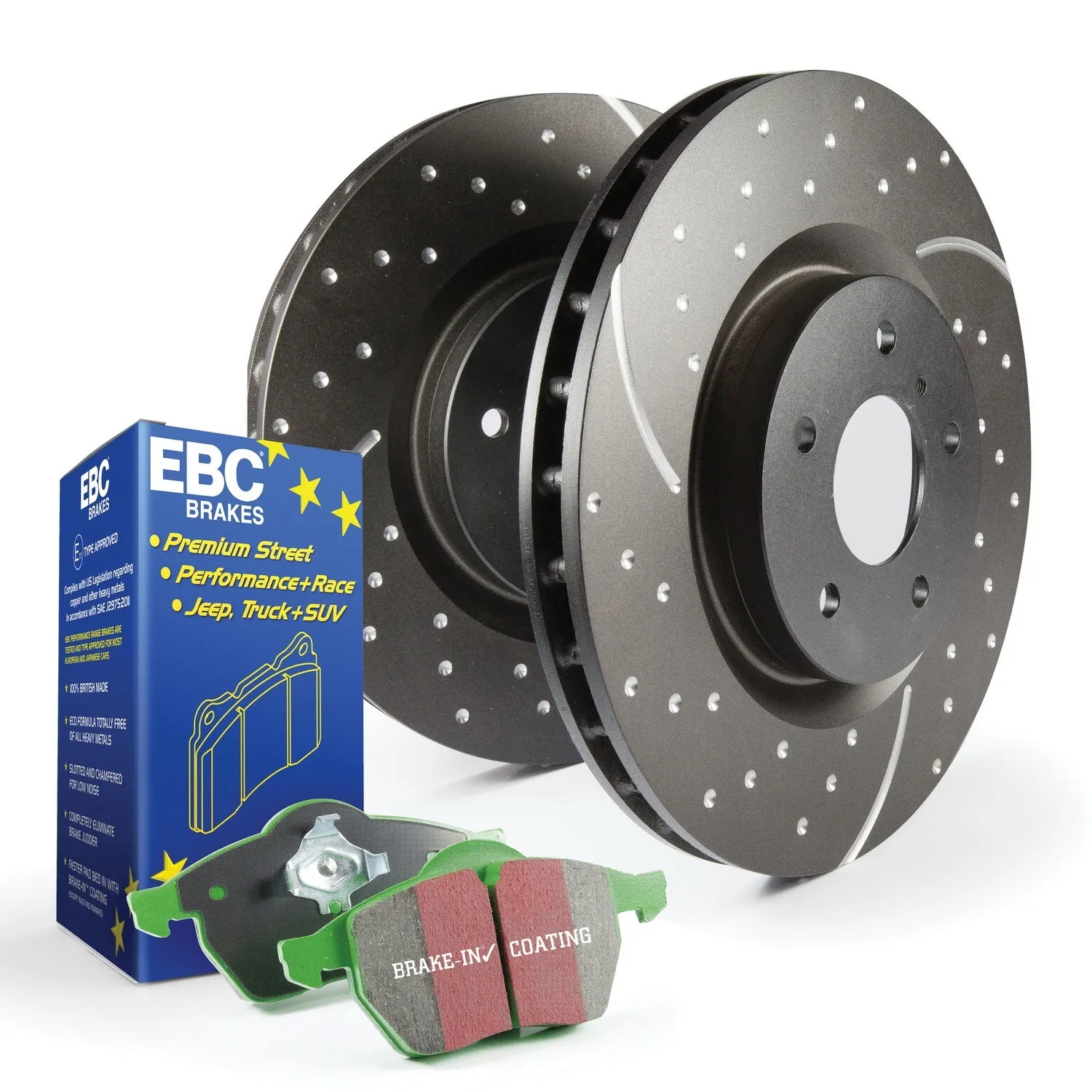 EBC Brakes S10KR1463 S10 Kits Greenstuff 2000 and GD Rotors