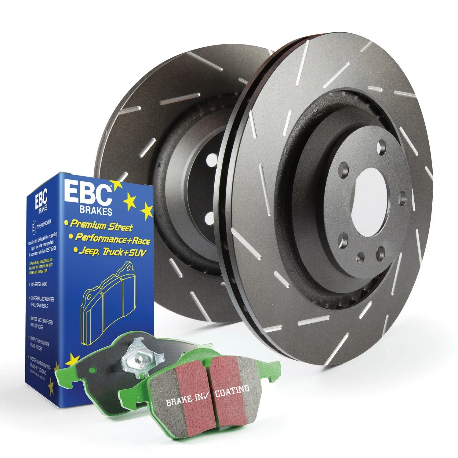 EBC Brakes S2KF1926 S2 Kits Greenstuff 2000 and USR Rotors