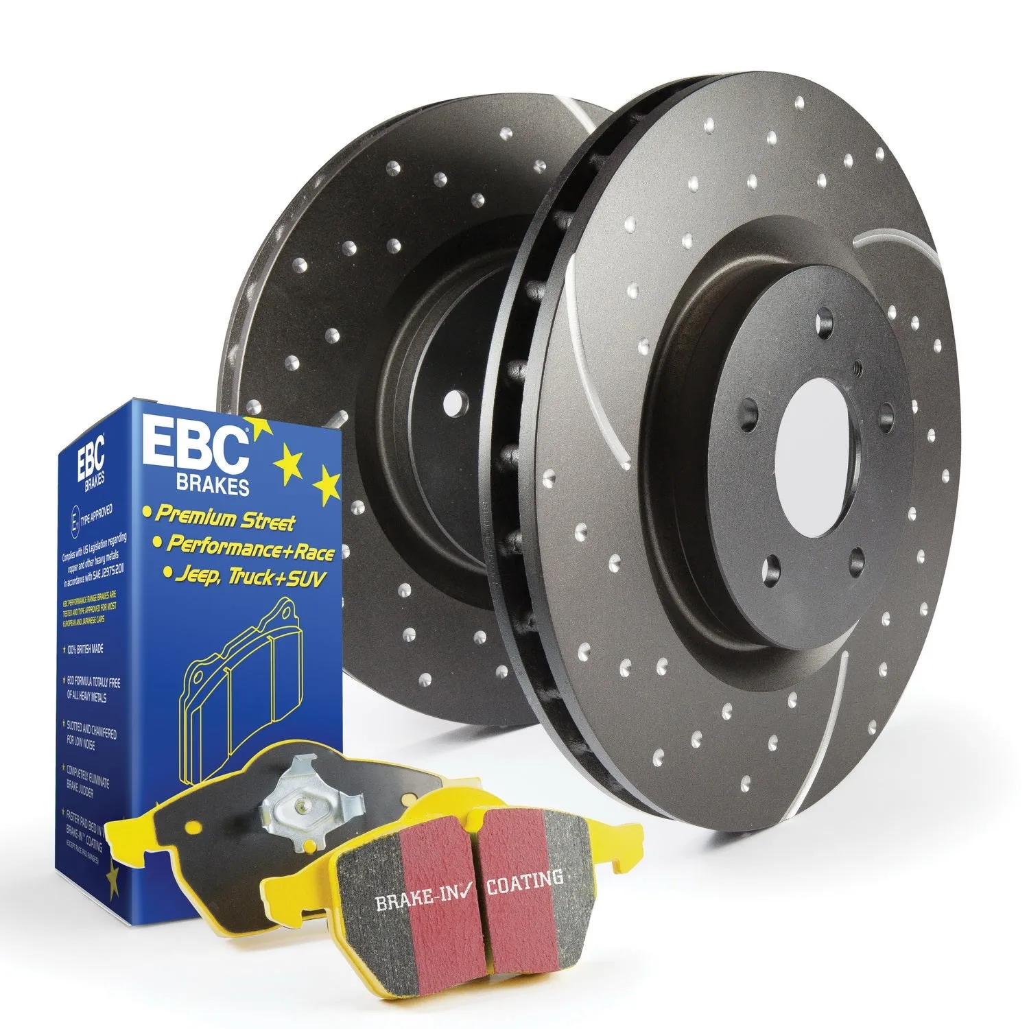 EBC Brakes S5KR1572 S5 Kits Yellowstuff And GD Rotors;