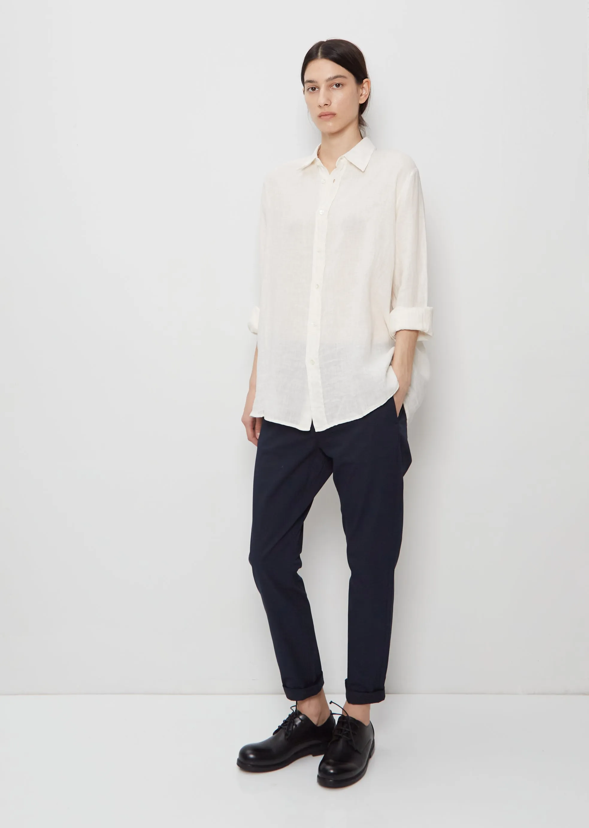 Elma Edit Linen Shirt — Off White