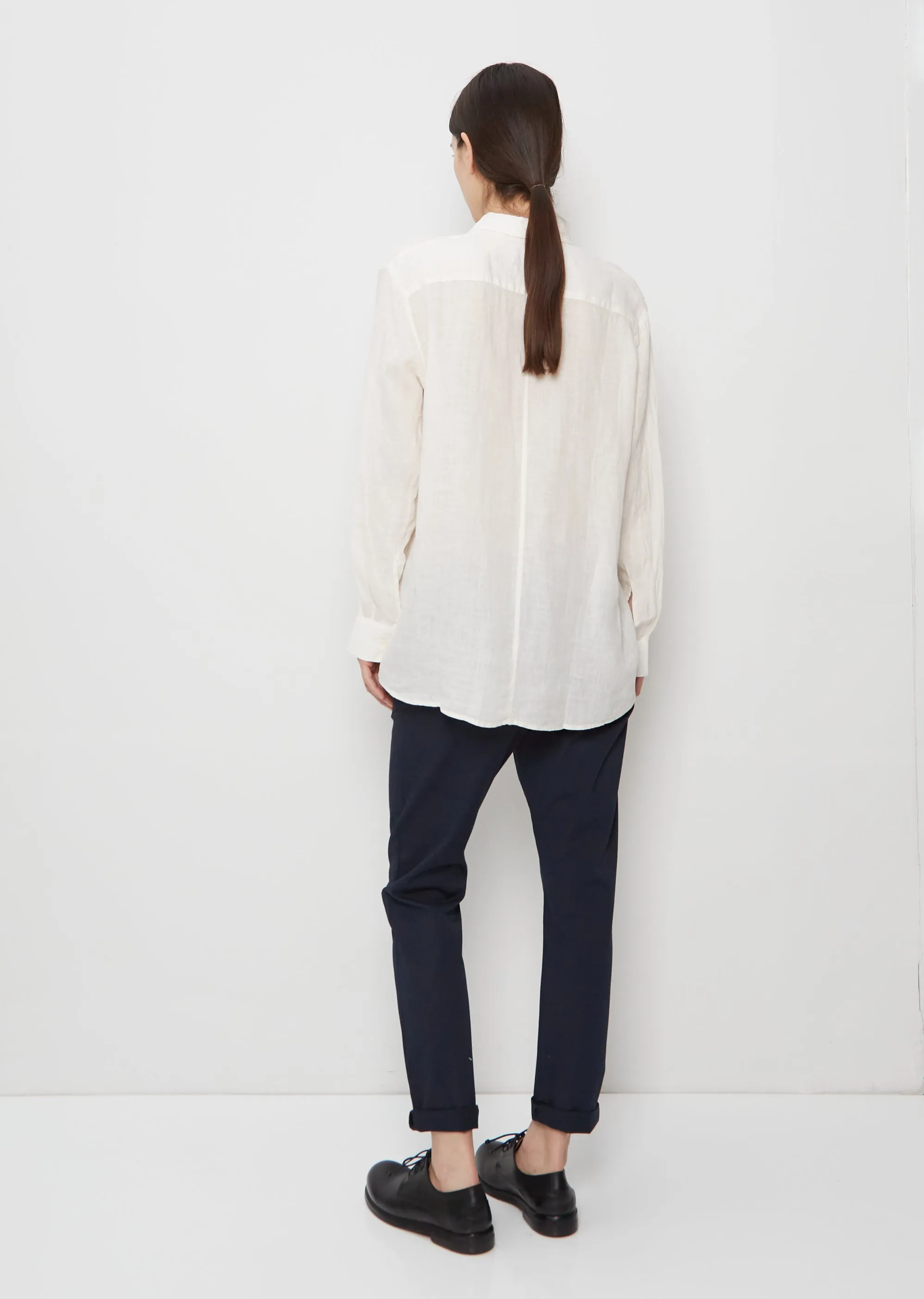 Elma Edit Linen Shirt — Off White