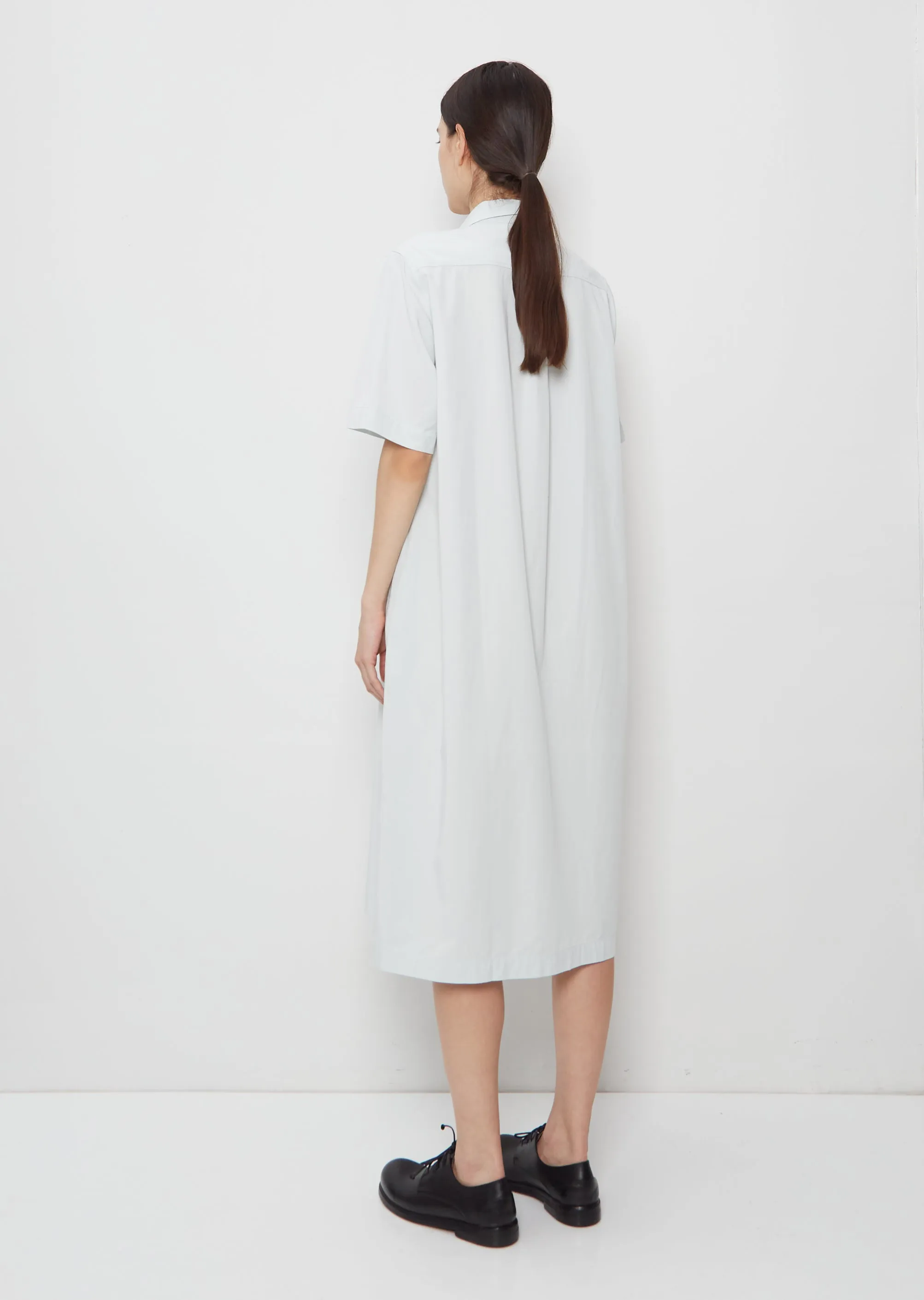 Elma Edit Tencel Cotton Dress — Grey