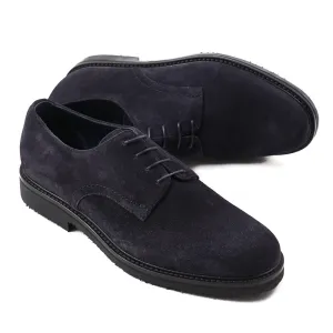 Ermenegildo Zegna Navy Suede Derby