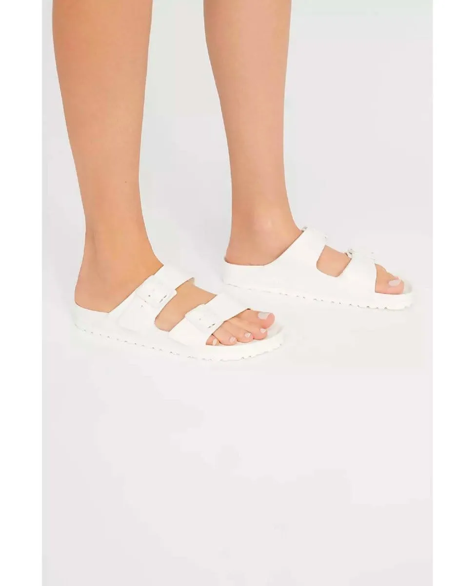 Eva Arizona Sandals White