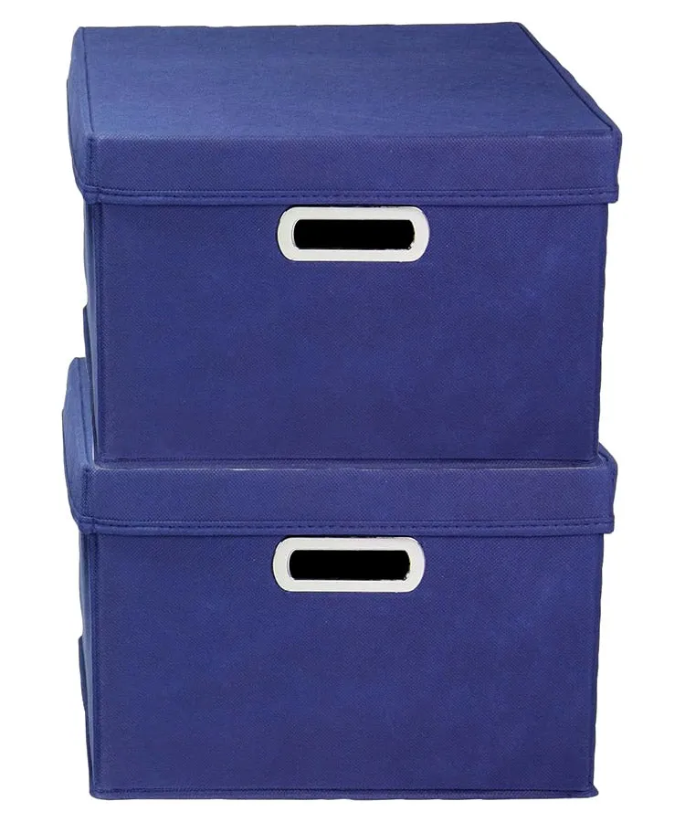 Fabric Storage Boxes - Navy