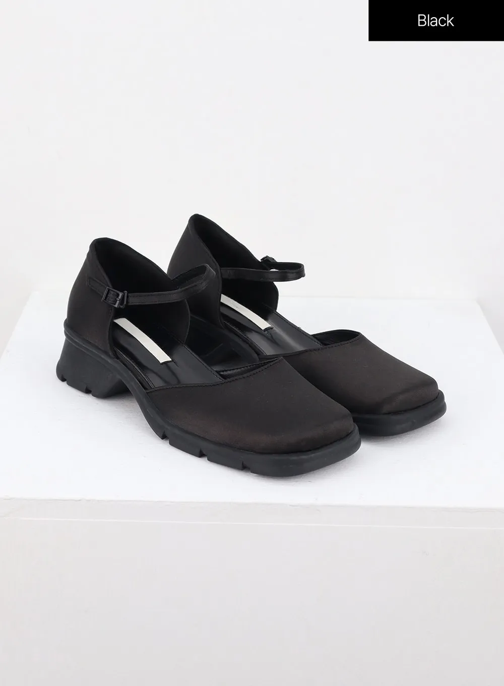 Faux Leather Platform Mary Janes OG328