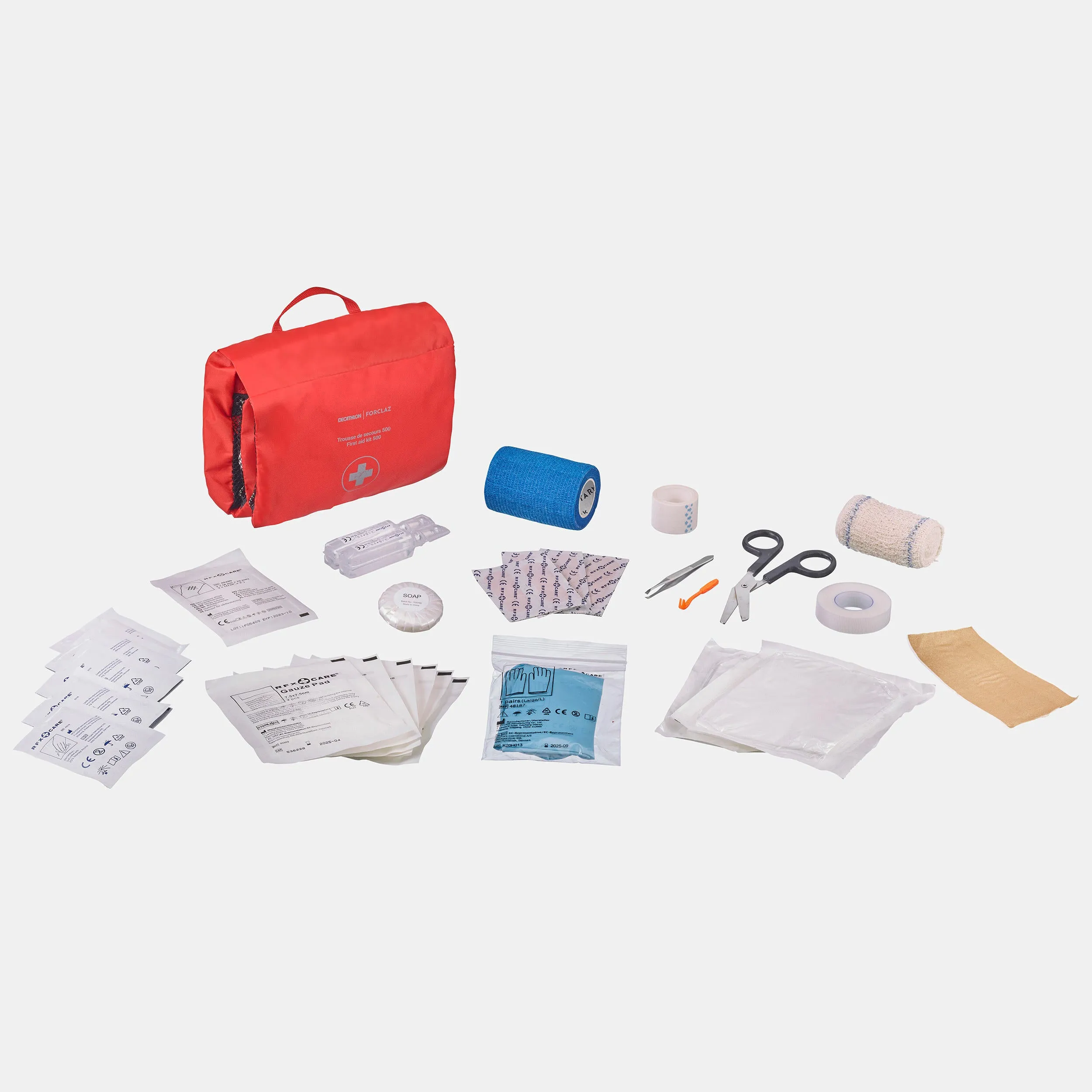 First aid kit Forclaz 47 pcs., red