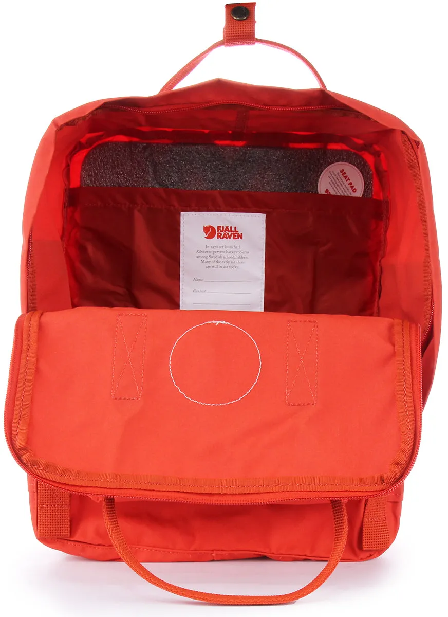 Fjallraven Kanken Backpack In Red