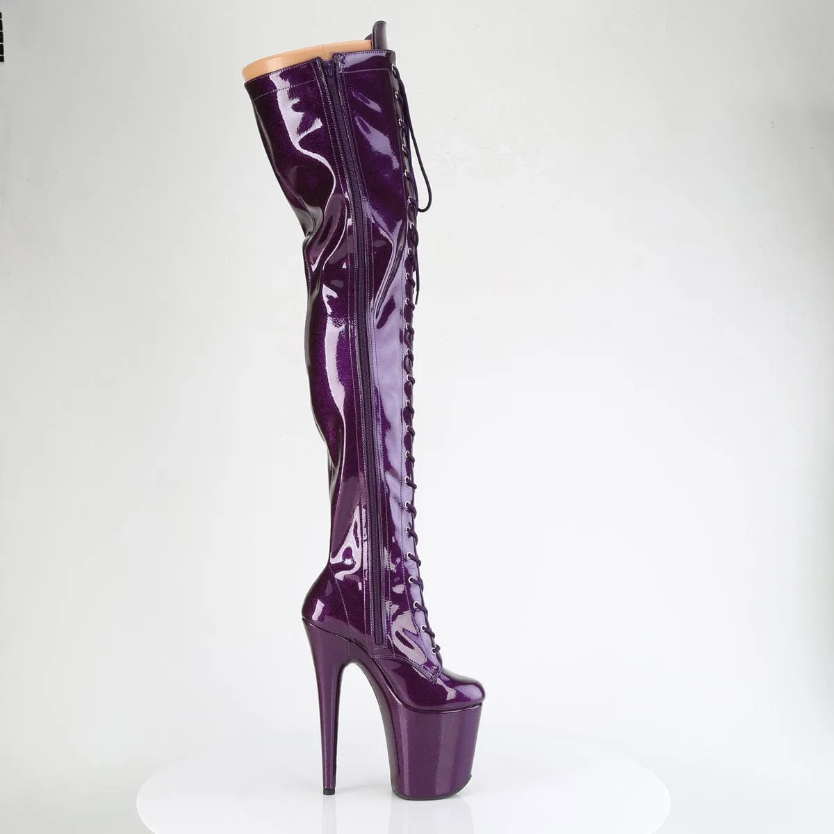 FLAMINGO-3020GP Purple Glitter Patent/M