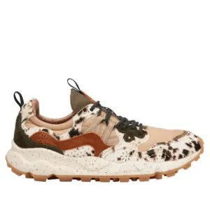 FLOWER MOUNTAIN | SNEAKERS MUJER | YAMANO 3 UNI PONY HAIR/SUEDE/NYLON BEIGE MULTI | BEIGE