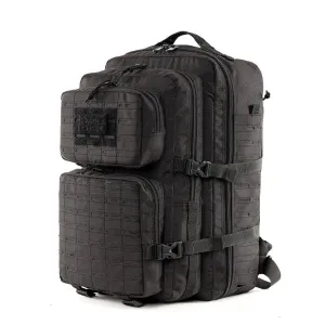 Force Plus Tactical Army Backpack with Laser-cut MOLLE - 50 Litres - Black