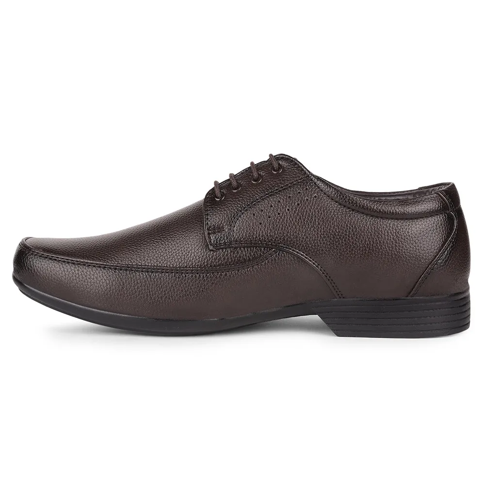 Fortune By Liberty HIL-10 Formal Derby Shoes For Men - Brown