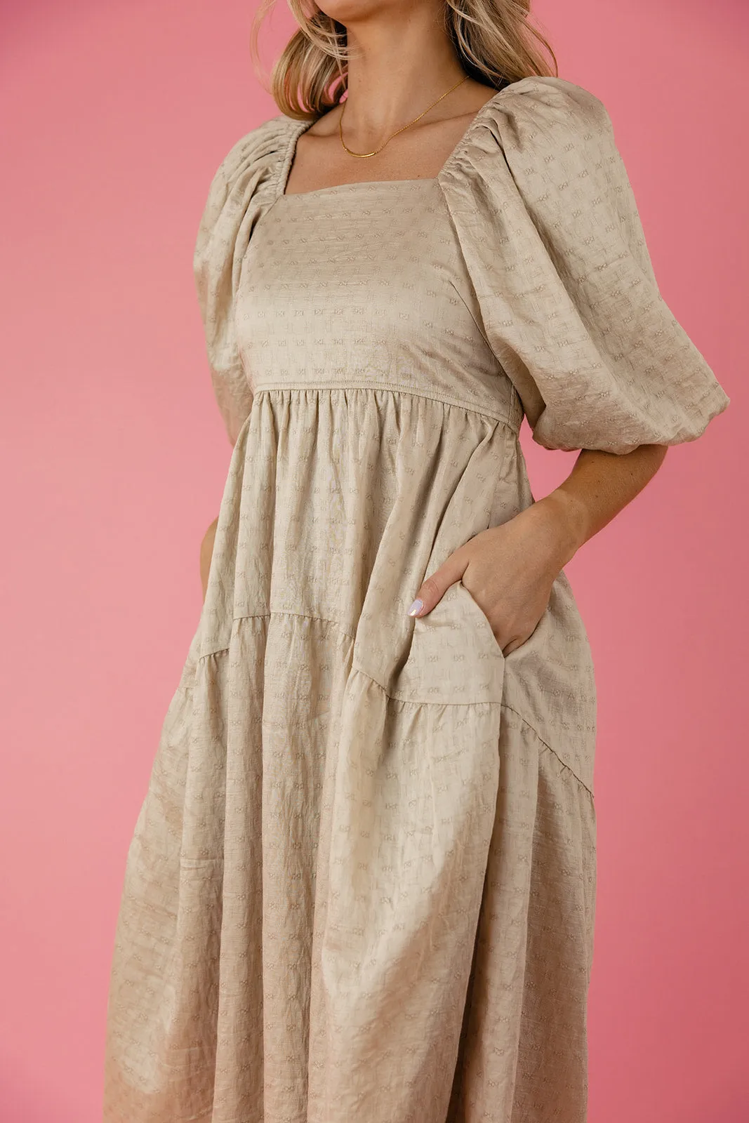 Frances Puff Sleeve Midi