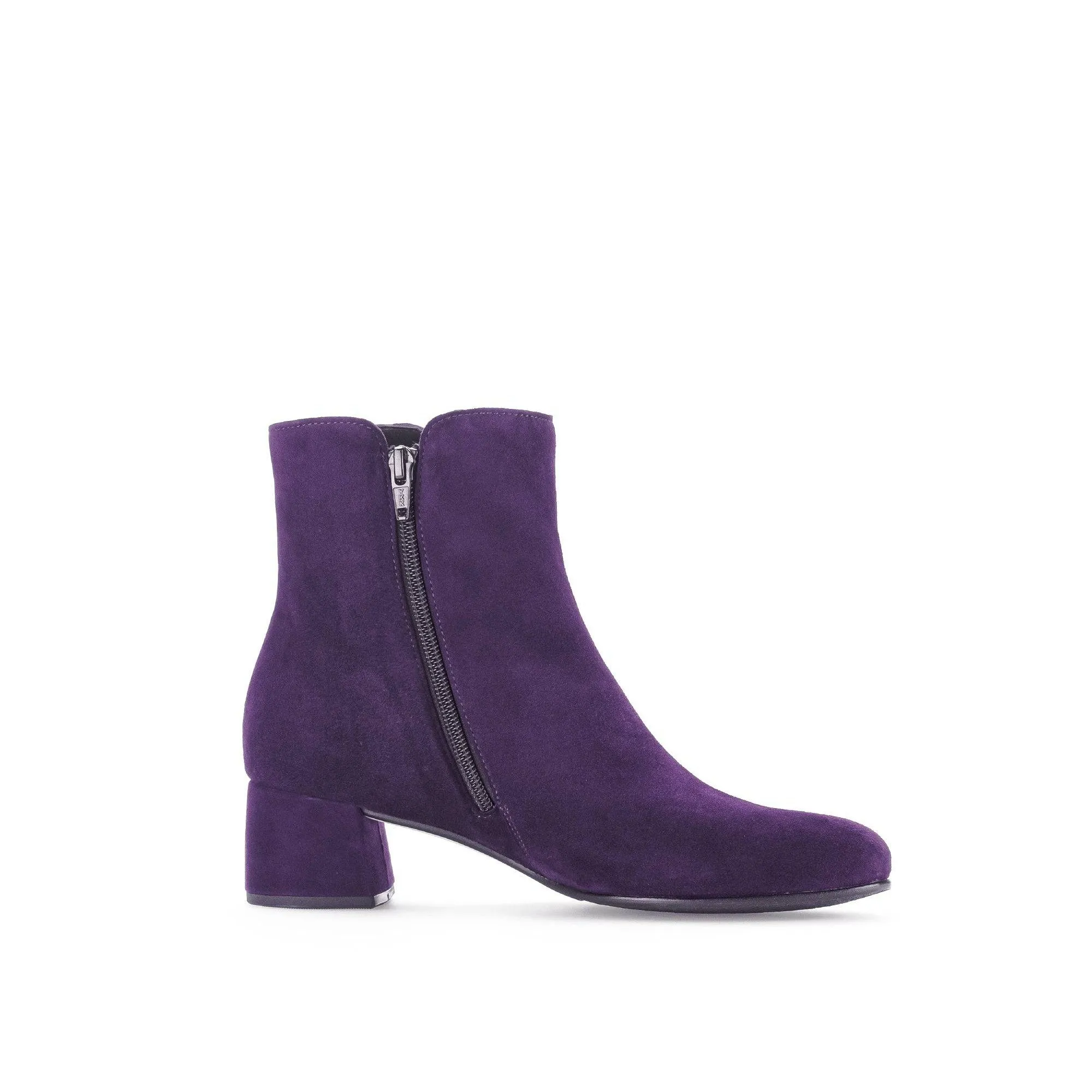 Gabor Abbey 55.680.13 Ladies Purple Suede Side Zip Ankle Boots