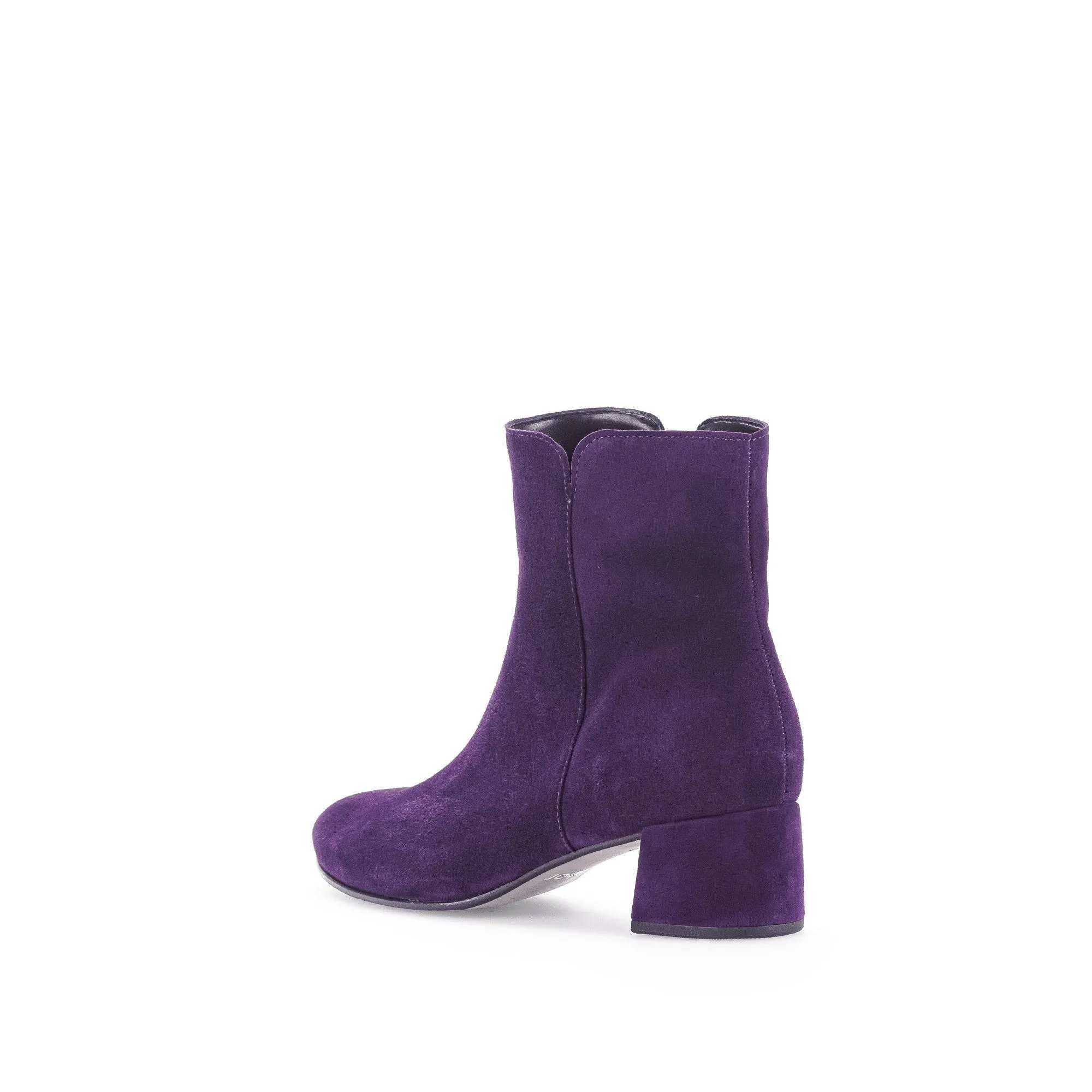 Gabor Abbey 55.680.13 Ladies Purple Suede Side Zip Ankle Boots