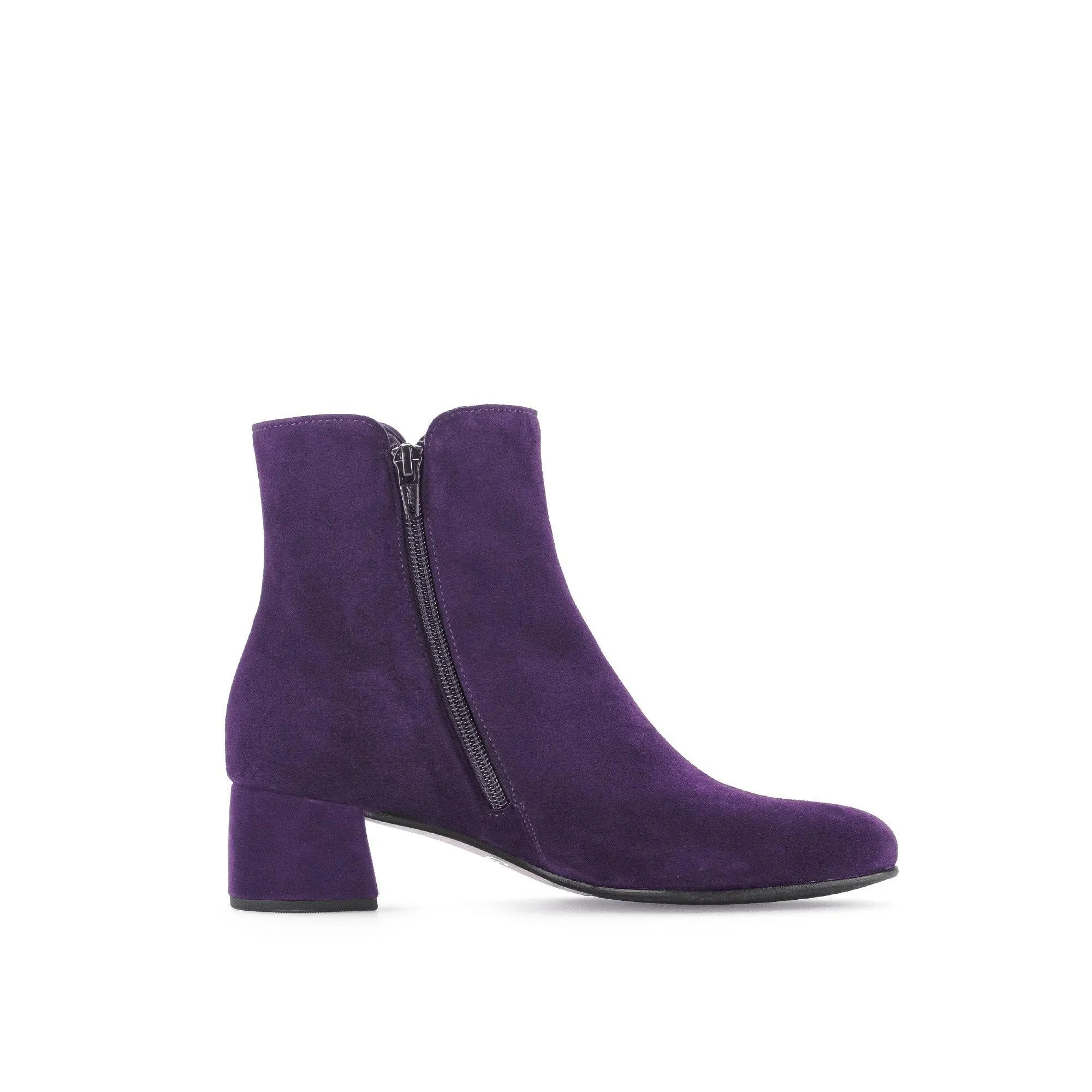 Gabor Abbey 55.680.13 Ladies Purple Suede Side Zip Ankle Boots