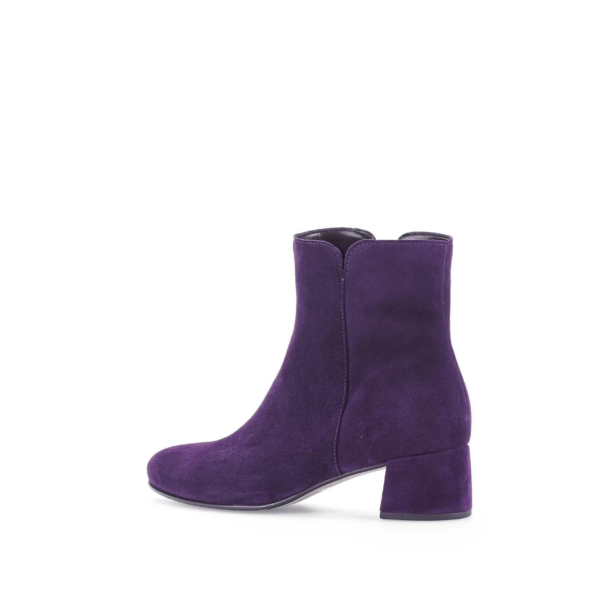 Gabor Abbey 55.680.13 Ladies Purple Suede Side Zip Ankle Boots