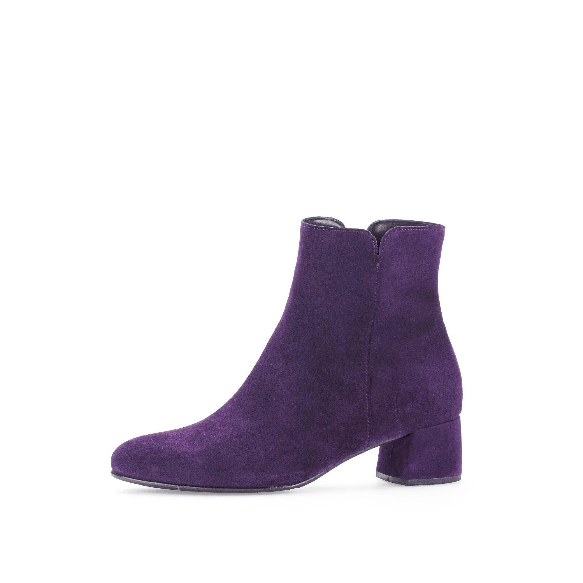 Gabor Abbey 55.680.13 Ladies Purple Suede Side Zip Ankle Boots