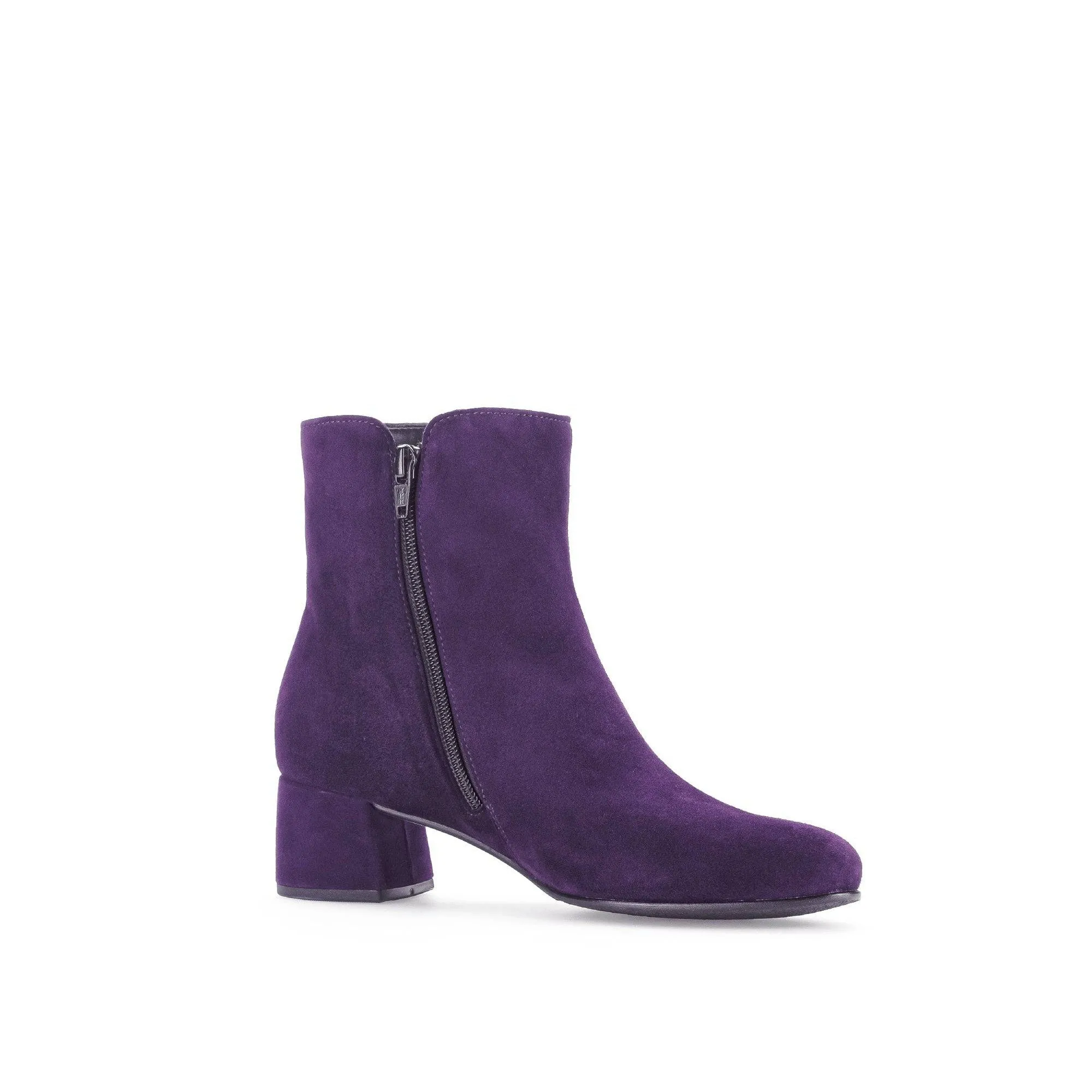 Gabor Abbey 55.680.13 Ladies Purple Suede Side Zip Ankle Boots