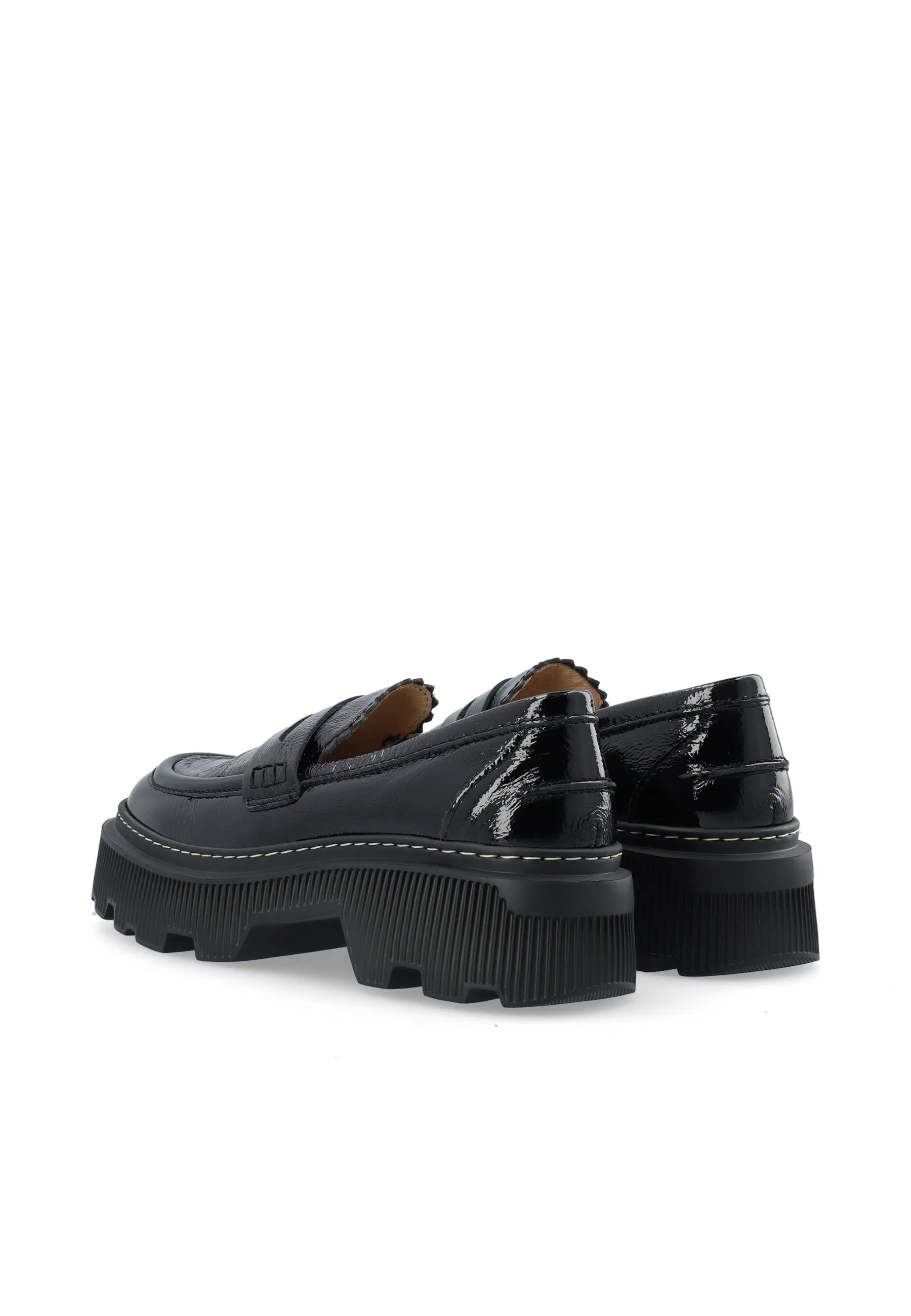 Gemma Black Patent Loafers