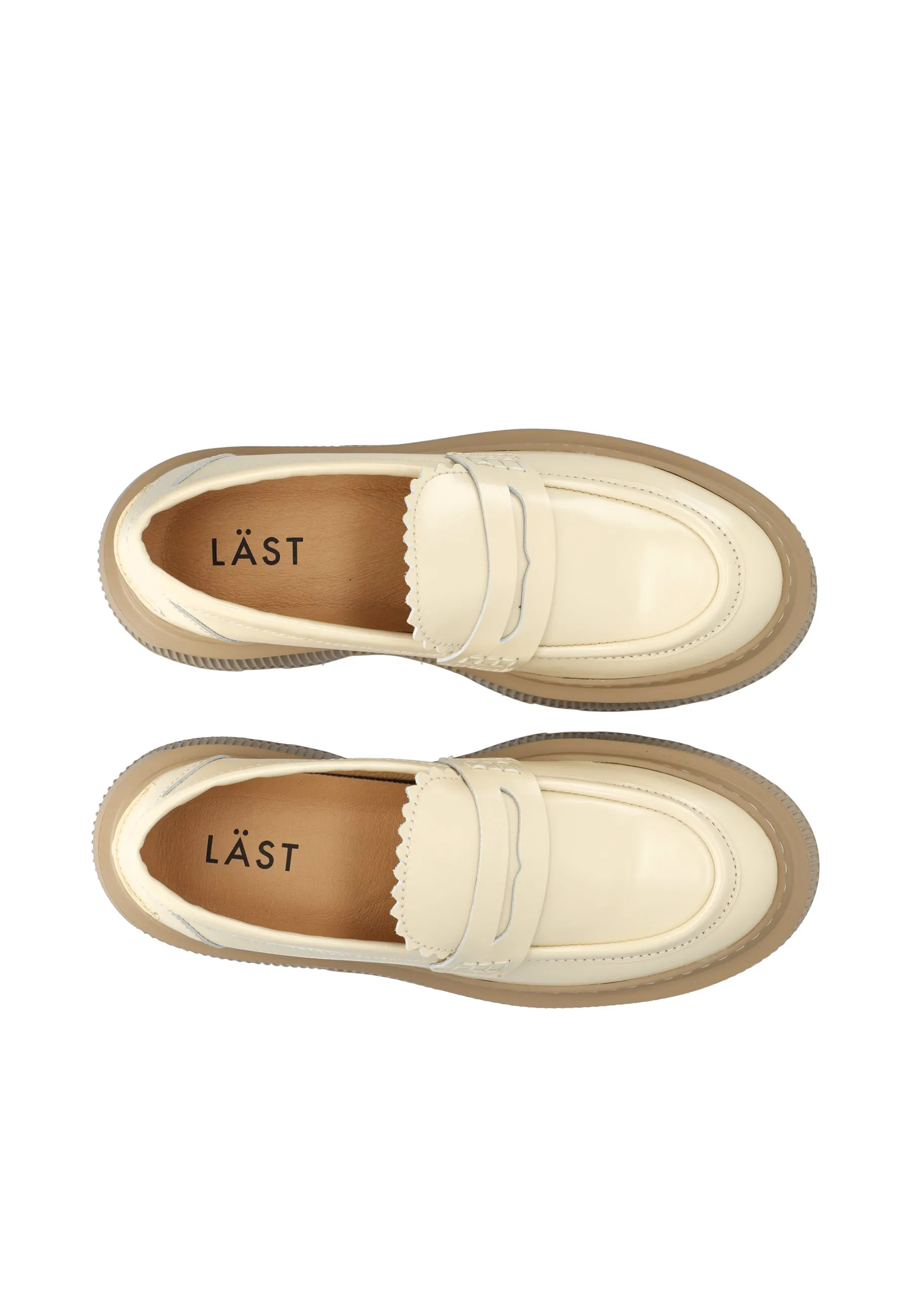 Gemma Off White Polido Loafers