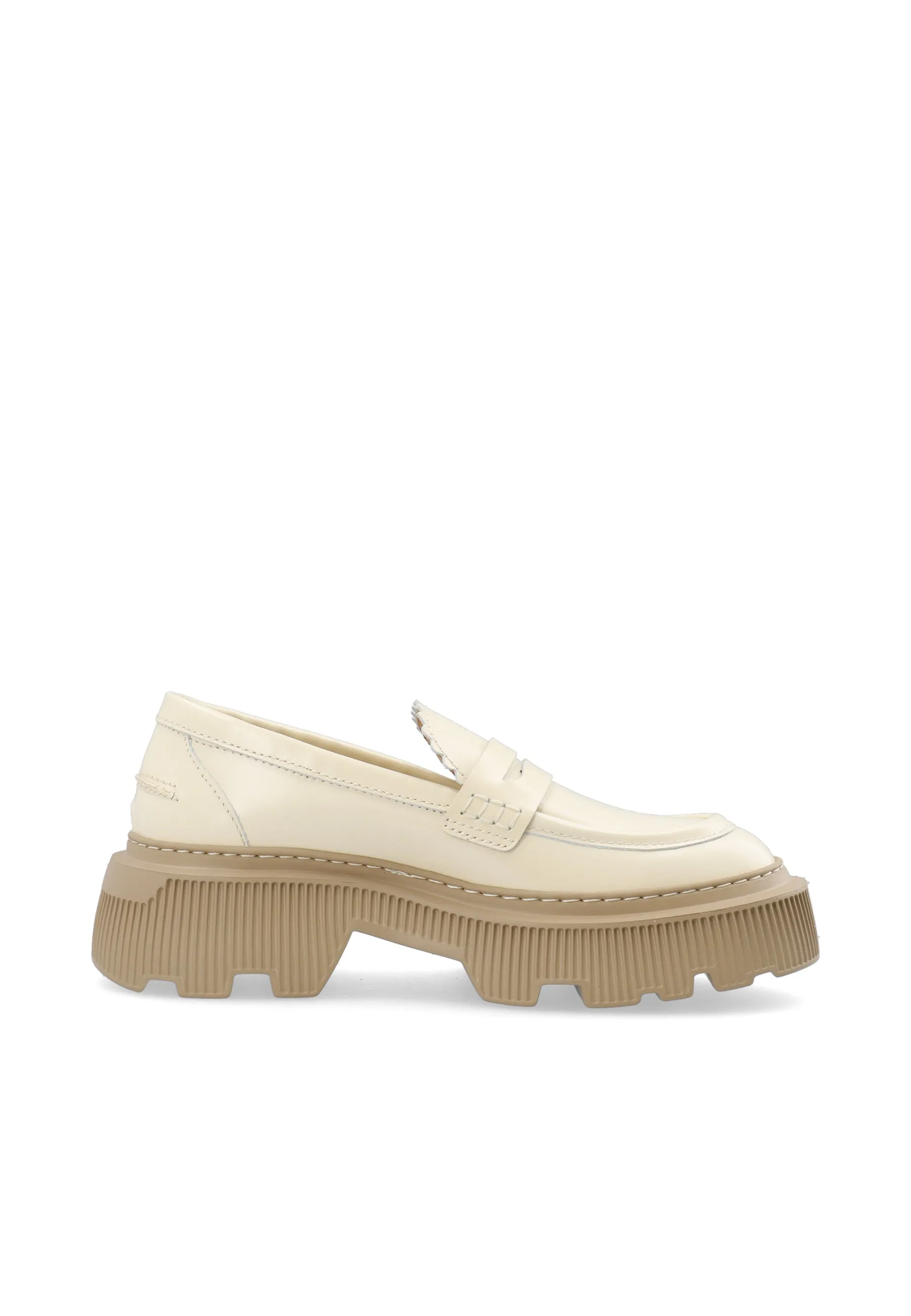 Gemma Off White Polido Loafers