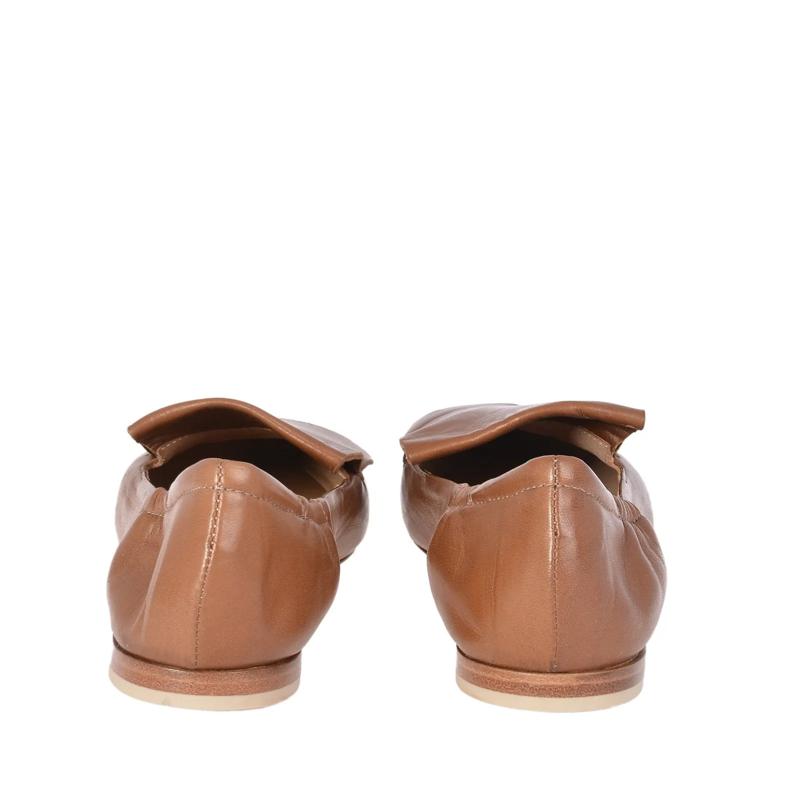 Grace Caramel Leather Loafers