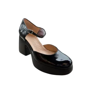 H4930 Black Platform Mary Jane