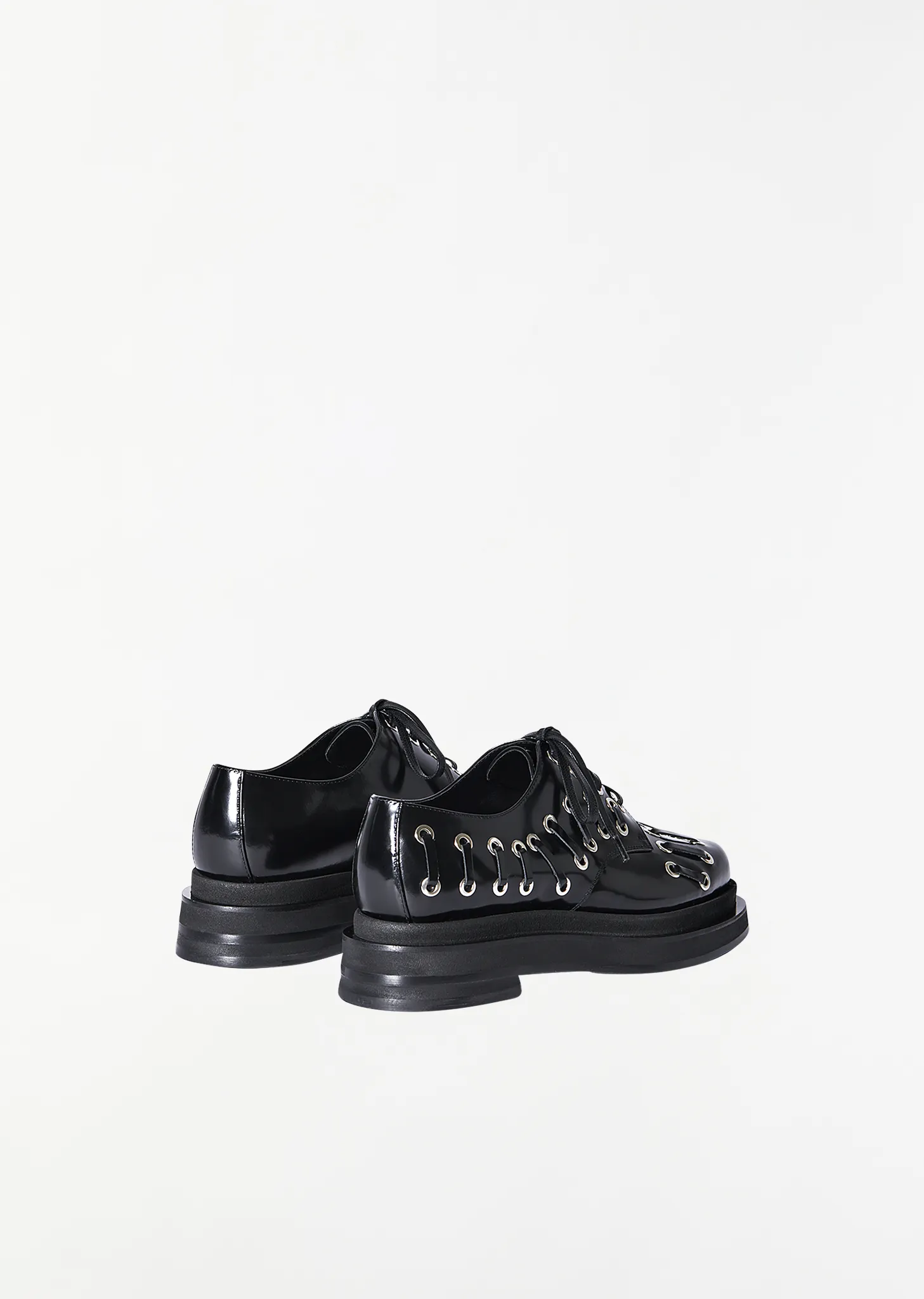 Heart Toe Platform Lace Up Gommet Brogue