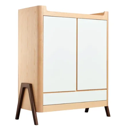 Hera Wardrobe - Natural Ash | Walnut