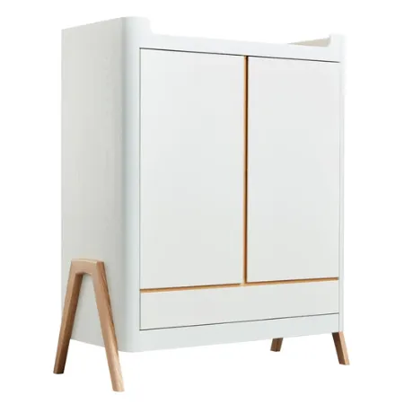 Hera Wardrobe - Scandi White | Natural