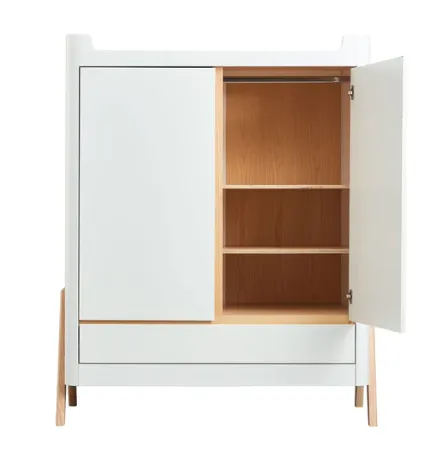 Hera Wardrobe - Scandi White | Natural