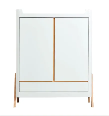 Hera Wardrobe - Scandi White | Natural