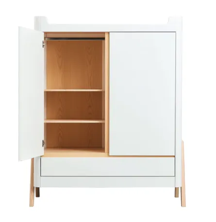 Hera Wardrobe - Scandi White | Natural