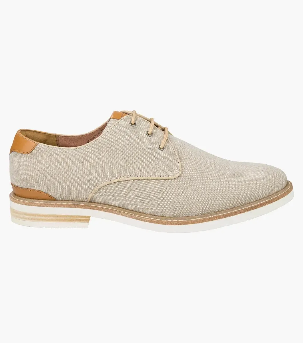 Highland Canvas Plain Toe Derby - Sand