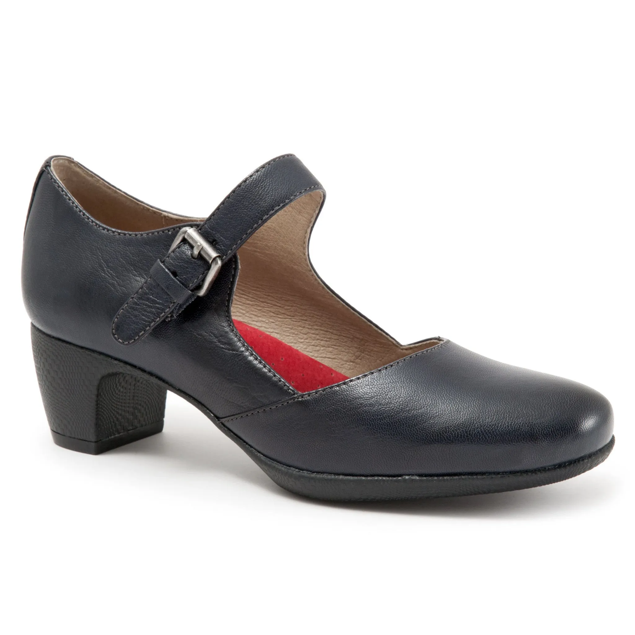 Irish II Navy Leather Mary-Jane Shoes