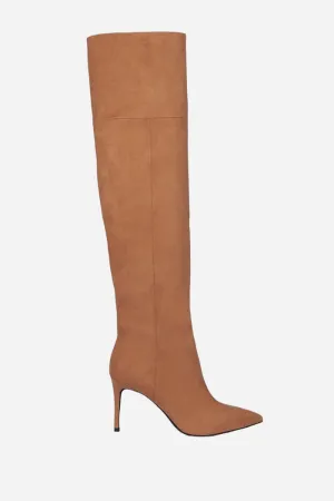 Jeffrey Campbell Pillar-H2 Thigh High Boot in Natural