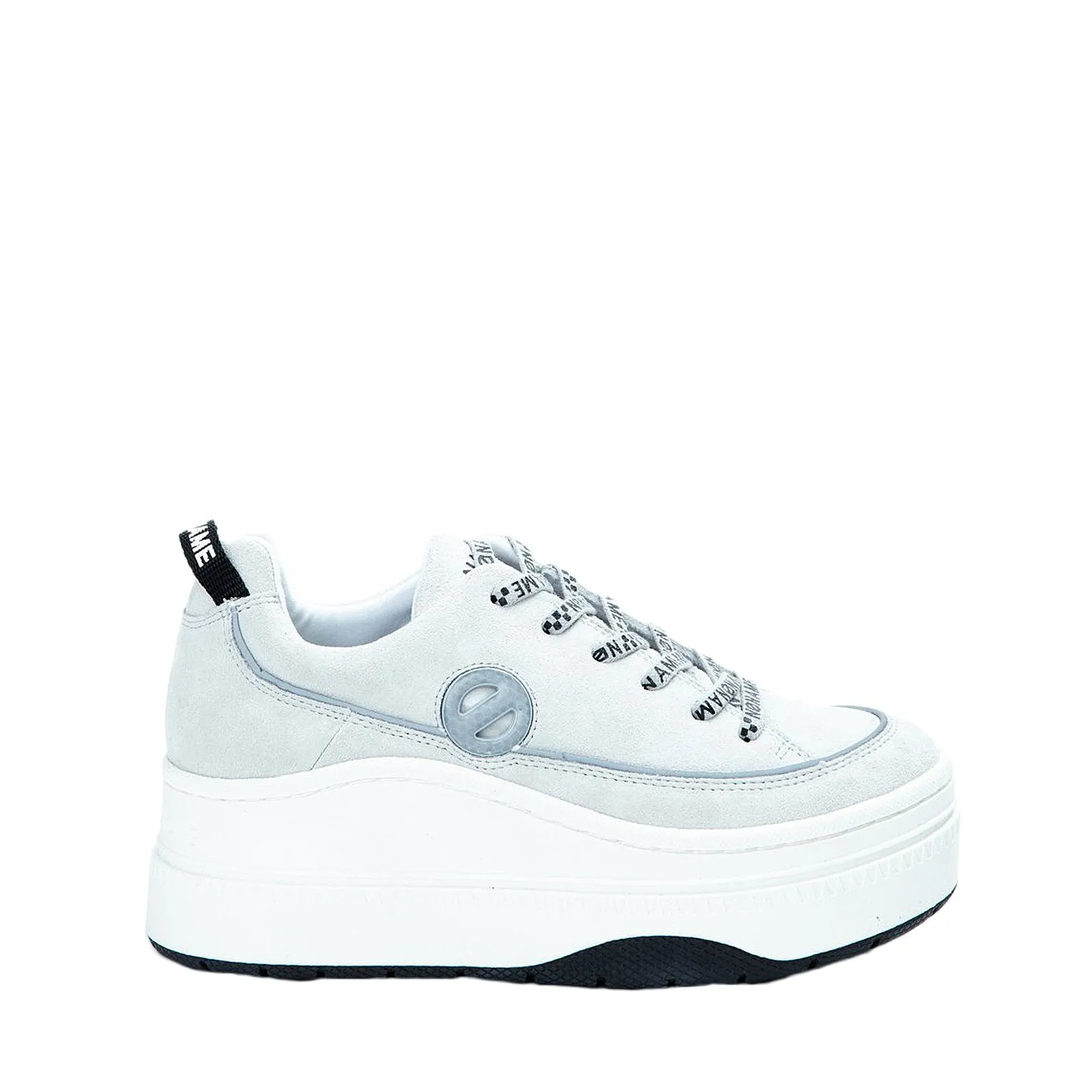 Jump Derby Cow Suede White Sneakers