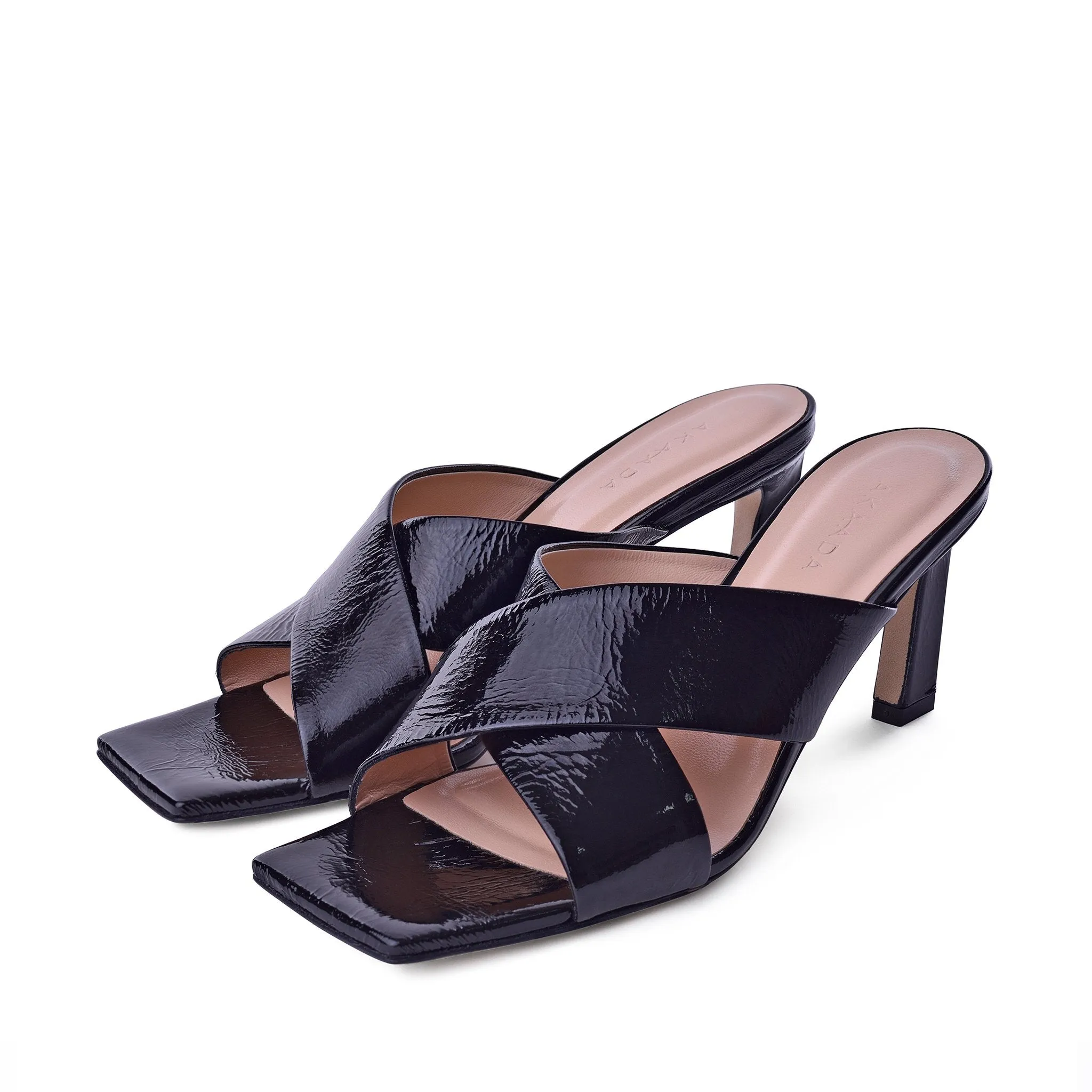 Kaori Black Soft Naplak Mules