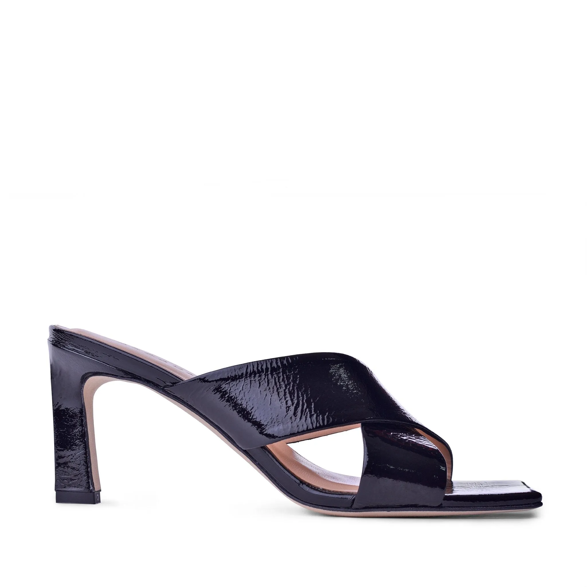 Kaori Black Soft Naplak Mules