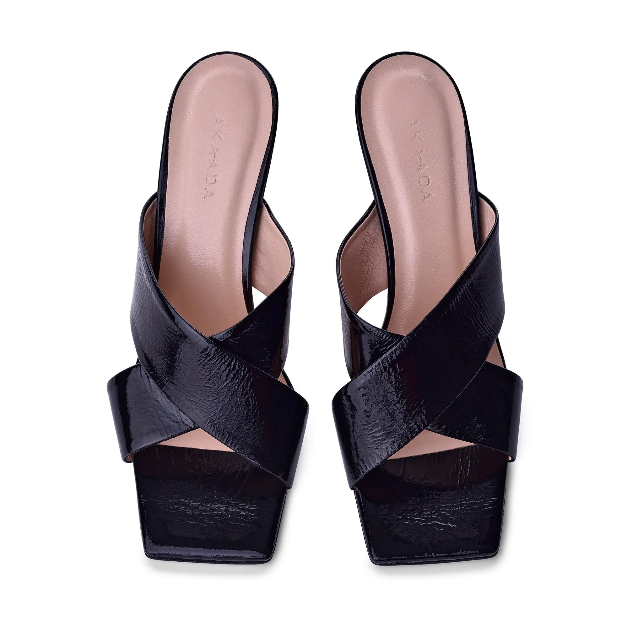 Kaori Black Soft Naplak Mules