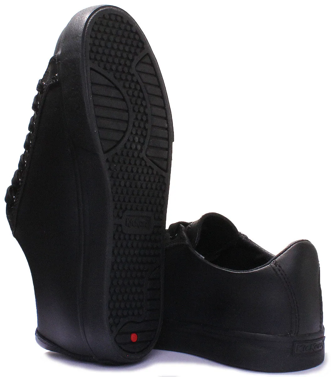 Kickers Tovni Lacer Y In Black For Teen UK Size 3 - 6