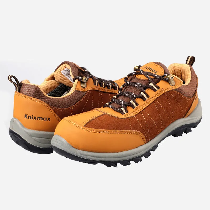 Knixmax wasserdichter Wanderschuh für Herren, rutschfest, hellbraun, Outdoor-Sneaker für Trekking