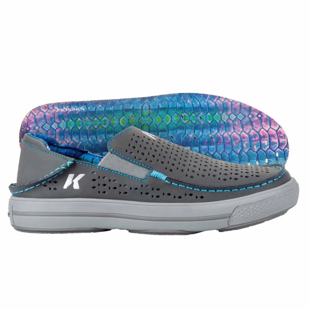 Korkers Fish Moc Vented Tarpon with Fixed Kling-On Deck Soles