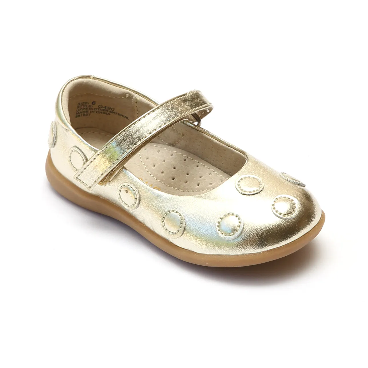 L'Amour Girls Polka Dot Mary Janes