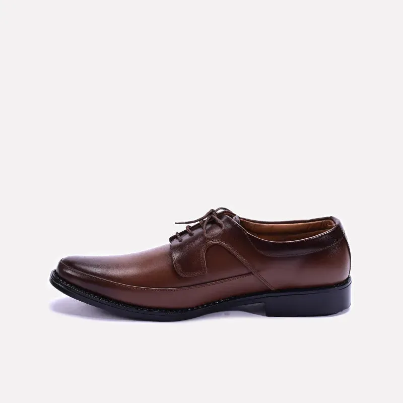 Langley Brown Derby Dress Shoes 0111175